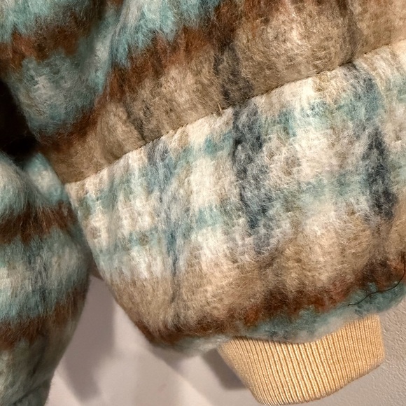 Anthropologie 3x Plaid Women's Jacket in Blue and Brown NWT - Picture 6 of 11